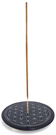 Fumaga – Räucherstäbchenhalter „Blume des Lebens“ aus Speckstein, Ø 10,0 cm