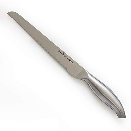 Jean-Patrique Chopaholic Bread Knife - 9 | Homemade Bread and Pastry Knife with Sharp Serrated Blade and a Sleek, Ergonomic Stainless Steel Handle | from