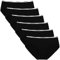 INNERSY Slip Damen Baumwolle Unterhosen Schwarz Taillenslip Frauen Hipster Panties Sport 6 Pack (M, Schwarz)