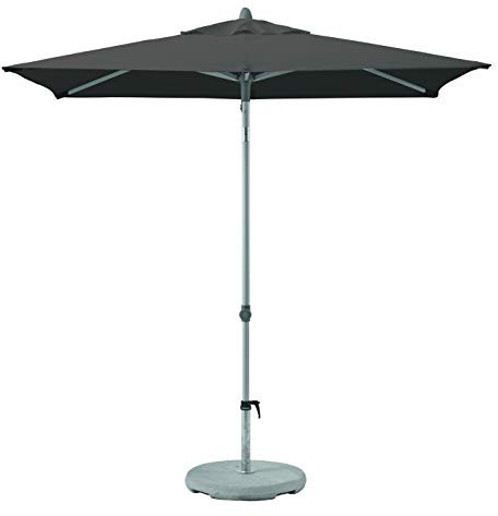 Suncomfort by Glatz Sonnenschirm Push-Up, stone grey, 210 x 150 cm rechteckig, Gestell Aluminium, Bespannung Polyester, 4.2 kg