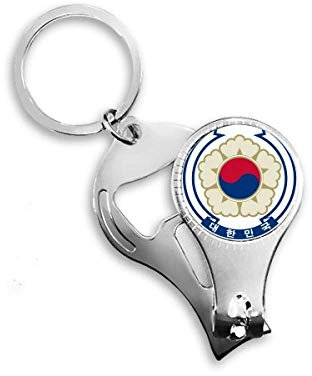 Korea National Emblem Country Nagel Zange Ring Schlüsselanhänger Flaschenöffner Clipper