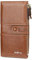 FANDARE Élégant Portefeuille Étanche Longue Pochette Homme Femme Besace Porte Monnaie Porte de Billets Porte-Monnaie Porte-Carte de Crédit Bourse mit 12 emplacements pour Cartes Wallet Marron