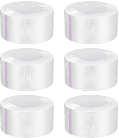 EXCEART 6 Rolls Transparent Medical Tape Microporous Sensitive Clear Pressure Breathable Tape Adhesive Clear Tape for Medical Use