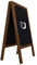 ALLboards Magnetischer Magnetic Kundenstopper mit lackiertem Holzrahmen 118x61cm, Werbetafel, Gehwegaufsteller, Aufsteller, Straßenreiter, Kreide, Magnetisch