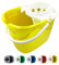 Colour Coded Mop Buckets − 12L Mop Bucket with Wringer and Easy Carry Handle for Domestic and Commercial Cleaning (Yellow)