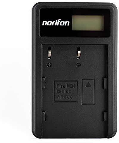 NP-400 LCD USB Chargeur pour Konica Minolta a Sweet Digital, a-5 Digital, a-7 Digital, DiMAGE A2, Dynax 5D, Dynax 7D, 5D, 7D Caméra et Plus
