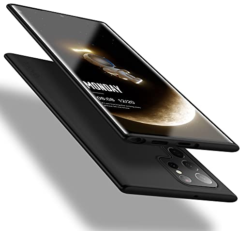 X-level Cover Compatibile con Samsung S22 Ultra,Silicone Ultra Sottile e Morbido TPU Protettiva Custodia Protezione Cover per Samsung Galaxy S22 Ultra 5G, Nero