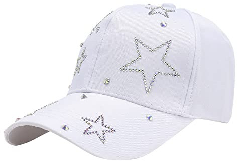 callmo Basecap Damen Pferdeschwanz, Trucker Pferdeschwanz Hut Messy Buns Glitzer Einfarbig Baseballkappe Unisex Visier Baseball Caps Running Caps