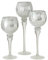 Boltze Windlicht Manou Set 3-teilig Weiß Metallic Glas Dekoration Teelicht