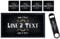 ShopQuality4U Personalise Bar Runner Mat, add-ons Bottle Opener, Drinks Coasters, Drip Mat, Shot Glasses | Beer Gifts Home Bar Accessories for Pub Bars Man Cave Him Her | ADD ANY NAME/TEXT Neon Effect