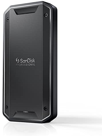 SanDisk® PROFESSIONAL PRO-G40™ SSD 4 TB (mobile SSD, robuste NVMe™ SSD mit Thunderbolt™ 3, USB-C™, bis zu 3.000 MB/s, IP68 Gehäuse, staub- und wasserbeständig)