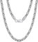 VEXXS Royal Byzantine Chain, 18K Real Gold Plated Gold Chain Men’s Curb Chain Necklace, Durable No Color Fading 4mm 6mm Men’s Necklace Chain Street Wear Hip Pop Necklace Chain Urban Fashion Jewelry