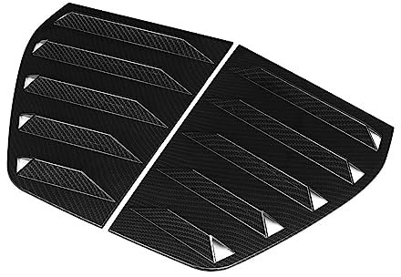 Auto-Heckspoiler Für VW Für Golf 6 MK6 MK6.5 GTI GTD R Für R-Linie 2009-2013 2 Teile/Satz Hinten Fenster Viertel Shutter Abdeckung Trim Heckflügel Spoilerflügel (Color : Carbon Look)