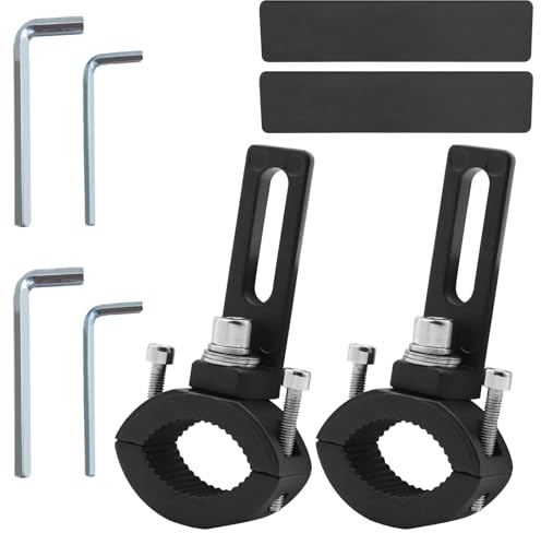 Ygmylandbb Motorcycle Turn Signal Bracket, Universal Motorcycle Fork Indicator Brackets, 20-31mm(0.78-1.22inch) 1 Pair