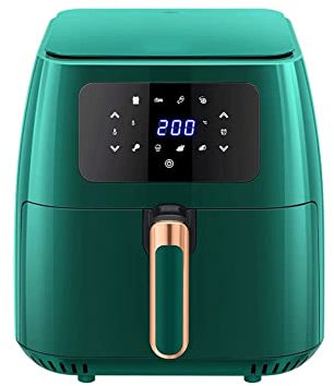 ANIFM Friggitrice elettrica ad Aria Calda con preriscaldamento, 8 Menu di Cottura Comuni preimpostati, cestello Antiaderente, Touch Screen Digitale a LED (friggitrici ad Aria) Comfortable Anniversary