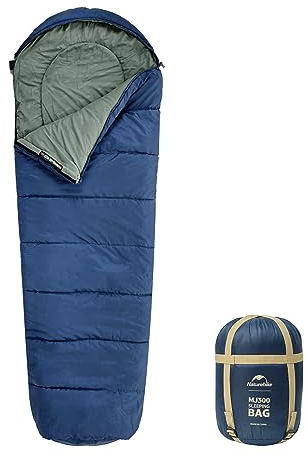 Naturehike Ultraleichter Mumienschlafsack – 300 g Erwachsene für Outdoor-Camping, 3–4 Jahreszeiten, Reisen, Festival und warm