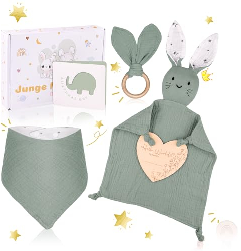 Baby Geschenk Junge & Mädchen - Neugeborenen| Zur Geburt Geschenkset mit 100% Baumwolle
