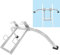 Leiter Stabilisator für Dachrinne, Leiterhaken Leiter Dachhaken Set Rutschfeste Leiter Plattform Zubehör Dachleiter Stahlanhänger Stabilisator, für den Einsatz mit Verlängerung