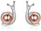 Schnecke Ohrringe Sterling Silber Niedlich Aniaml Schnecke Ohrstecker Ohrringe für Frauen Gilrs Schnecke Schmuck Geburtstag Geschenke