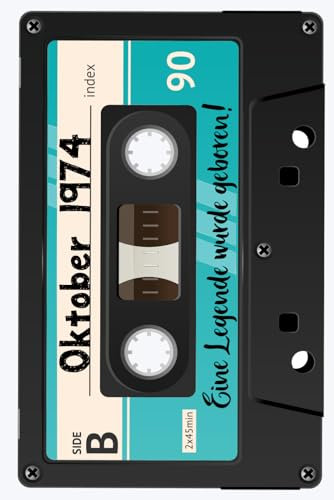 Mein 50er Geburtstag. Jahrgang 1974: Lustiges Notizbuch zum 50. Geburtstag - Originelles Geschenk für Frauen und Männer - Perfekt als Tagebuch, Journal oder Skizzenbuch - Liebhaber 70er und 80er Jahre