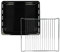 vhbw Set de 2 uds. (1x bandeja de horno, 1x rejilla) compatible con Zanussi 94406468***, 9440650****, 9440655**** hornos - 42,2 x 37 x 5 cm