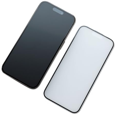 JELLYEA 3 protectores de pantalla mate para iPhone 15 Pro, cobertura completa, 3D, antirreflejos, antihuellas, cristal templado opaco, 6,1 pulgadas