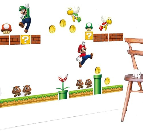 Anime Kinderzimmer Wandtattoo, Kinderzimmer Wanddekoration Wandsticker, Cartoon Kreative Geburtstag Deko Kinderzimmer Wanddekoration, für Babyzimmer, Jungen, Mädchen