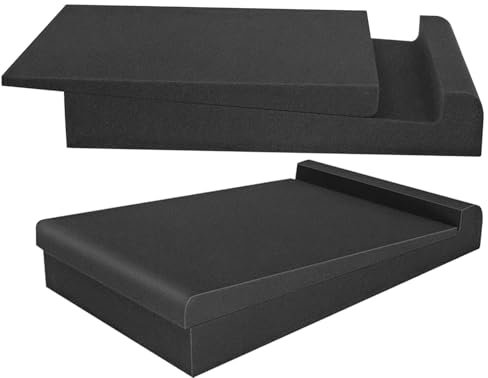 2 Pack Studio Monitor Isolation Pads for Large Speakers 6.5 7 8 Inches Sound Insulation Studio Foam Prevents Vibrations Acoustic Speaker Isolation Pad High Density Fits Most Stands