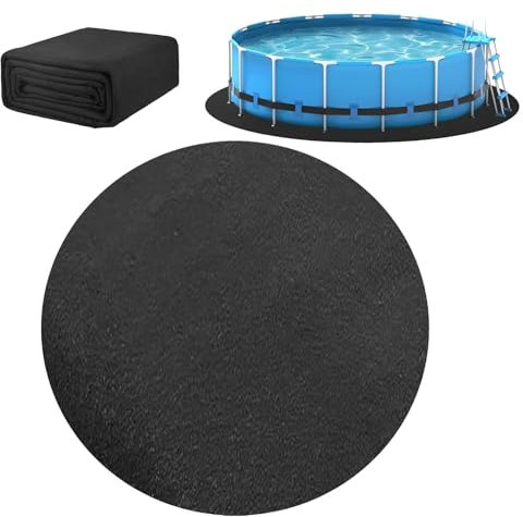 XUHCLY Schwimmbecken Matte,Pool Unterlage Outdoor,Runden Bodenplane für Aufstellpools 4m Faltbarer Boden-Poolmatte Für Aufstellpools Whirl-Pool Unterlage(Size:Round-4m,Color:A)
