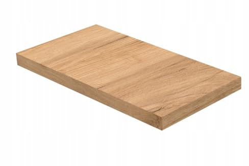 Laclar Küchenarbeitsplatte 30 cm - 3,8 cm dick - abgerundete Kanten - feuchtigkeitsbeständig - einfache Montage - stabile, langlebige Arbeitsfläche Eiche Craft Gold