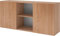 bümö Schwebetürenschrank, Sideboard Nussbaum - Büromöbel Sideboard Holz 160cm breit, 42cm schmal, Büro Schrank mit Schwebetür für Flur oder als Wohnzimmer-Kommode