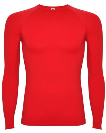 Boys Base Layer Thermal Kids PE Fitness Long Sleeve School MMA Boxing Gym T-Shirt Winter Outdoor Football Running Hiking Cycling Sports Compression Top (UK, Age, 13 Years, Regular, Red)