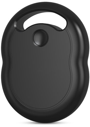 Air Tracker Tag Schlüsselfinder,Kompatibel mit Apple Wo ist? APP (iOS NUR,Android Nicht unterstützt),Bluetooth Key Finder für Schlüssel,Gepäck,Koffer,Brieftasche,Austauschbarer Akku,1er-Pack(Schwarz)