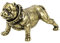 Skulpturen Kupfer Statue Reinem Kupfer Bully Hund Pastoralen Boden Hund Französisch Kampf Antike Bronze Micro