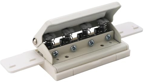 Smandy Pilz 4 Löcher Puncher, Handheld DIY Punch Paper Cutter mit Lineal 3 Blättern Schlagkapazität für Discbound -Notebooks Planer (WHITE)
