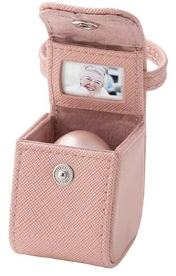 Osmond Urn Storage Bag Portable Storage Bag with Snap Closure for Keepsake Urns Travel Pouchs Compact Organizer PU Leather C