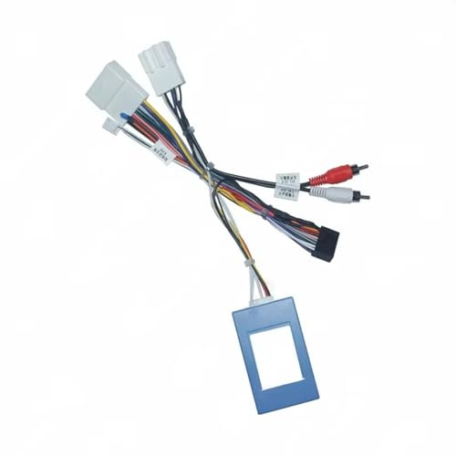 BUBEFSKD Cable de arnés de 16 pines con caja de instalación estéreo, conector de mazo de cables, adaptador de radio
