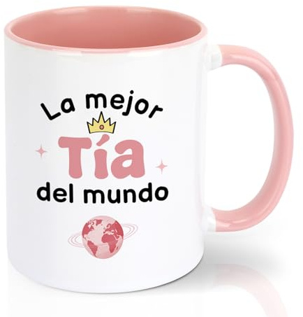 EmDryze Regalos Para Mi Tia 11Oz Tazas Regalo Dia De La Madre Para Tías Regalos Cumpleaños Tía Regalo Tia Regalos Cumpleaños Dia De La Madre Navidad Bautizos Para Tía