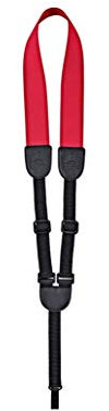 Ortega Guitars Nylon Schalllochgurt Ukulele - ohne Bohren - Nylon Straps Hook Series - verstellbar - rot / red (OUSHK-RD)