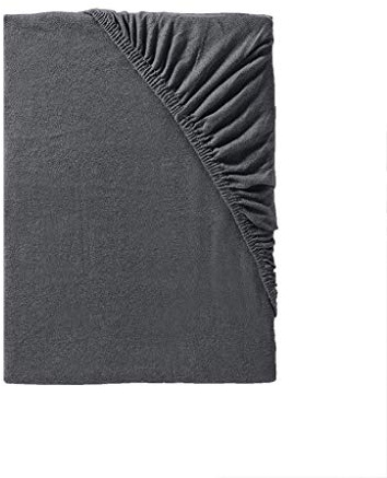 Jersey Spannbettlaken 90x200 schwarz bis Spannbettlaken 100x200 elastisch - Spannbetttuch Jersey schwarz - Ideal zu kombinieren mit jeder Bettwäsche