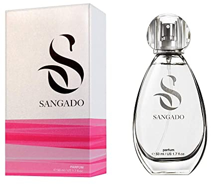 SANGADO Gardenia und Moschus Parfüm für Damen, 8-10 Stunden Langanhaltend, Luxuriös Duftendes, Blumiges Chypre, Zarte französische Essenszen, Extra-konzentriert (Parfüm), 50ml