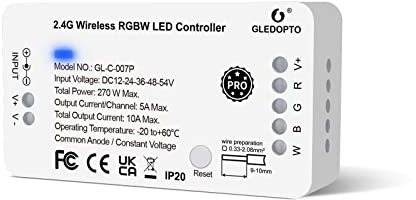 ZigBee RGBW Controller-Smart Led Strip Light Controller 12V Dimmer Switch for Rope Light Compatible with PH*u*e Amazon Echo Plus ZLL 3.0 Bridge