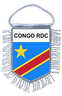 Akachafactory Wimpel mini Flagge Fahne flaggen miniflagge Kongo rdc