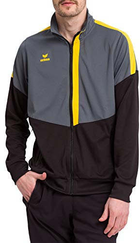 Erima Herren Squad Worker Jacke (1032027), slate grey/schwarz/gelb, S