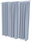 ALOHA Vorhänge Vorhang Elegant Hochwertig Gardine für Schlafzimmer, Wohnzimmer Uni einfarbig Farbe und Größe wählbar (Aqua Dunst/mit Ösen / 140cm x 150cm / 2er Set)