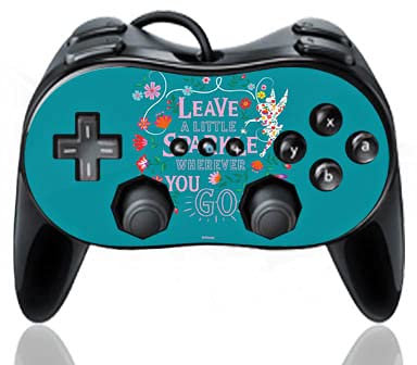 DeinDesign Skin kompatibel mit Nintendo Wii Classic Controller Pro Folie Sticker Disney Offizielles Lizenzprodukt Tinkerbell