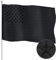 JUSHEN Schwarze US-Flagge, 91 x 152 cm, bestickte Sterne, genähte Streifen, Messingösen, Nylon, schwarze Flagge, robuste USA-Flaggen für den Außenbereich, langlebig und hochwertiges US-Banner