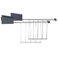 Alessi 2er Set Toasterzange Plisse' grau