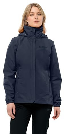 Jack Wolfskin Damen Stormy Point 2l Jkt W, Night Blue, XS EU