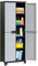 Leepesx Armario de plástico, Armario Jardin Exterior, Armario Escobero Exterior, Armario Terraza, 65x45x181 cm